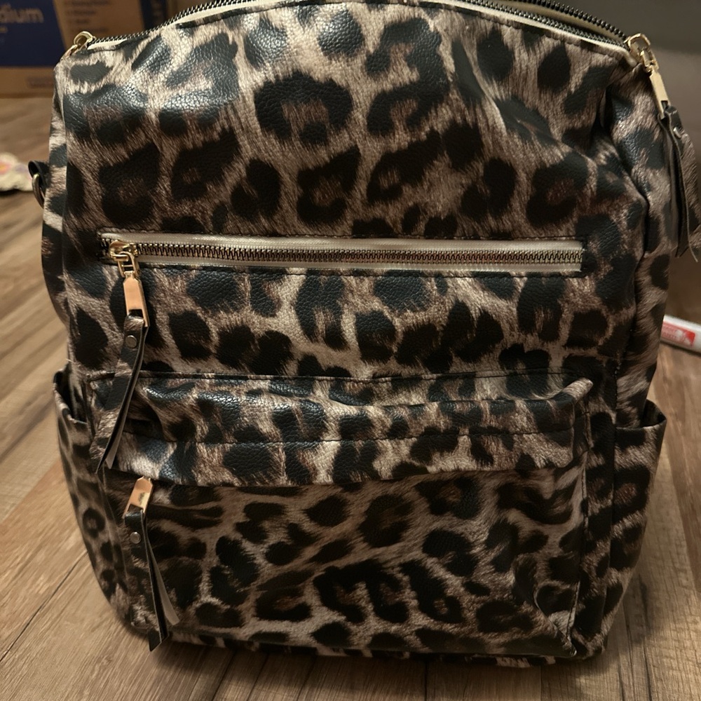 Leopard Print Women's Backpack